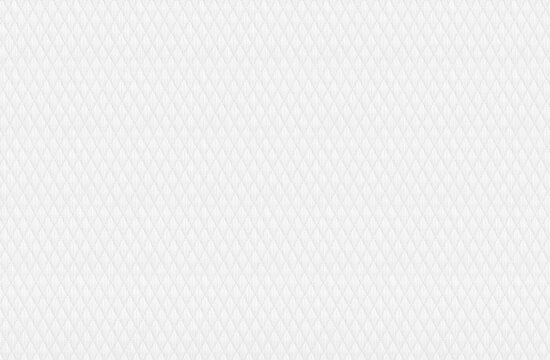 synthetic diamond ripstop fabric with geometric texture and rhombus pattern off white background