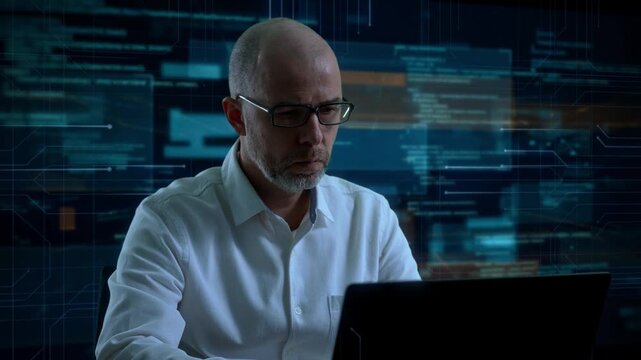 Dedicated Researcher Performing Backtests On Trading Models With Focused Intensity And Detailed Analysis