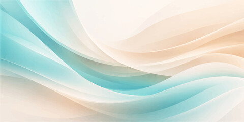 Obraz premium A smooth digital illustration of abstract blue waves featuring a flowing curve design and light texture patterns to create a professional business wallpaper backdrop