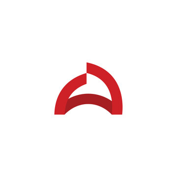 Modern A letter initial logo design