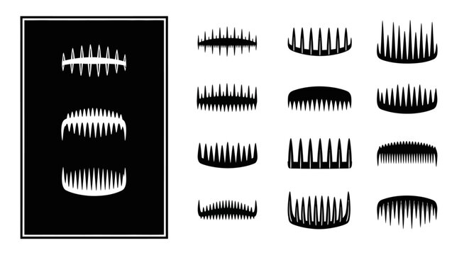 False Lashes, Eyelash Extensions, Makeup Accessories, Black Lash Set, 15 Designs