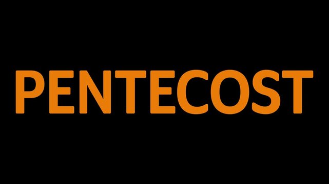 Pentecost Short Quotes Minimal Text. Holy Spirit Fire Christian Typography Design