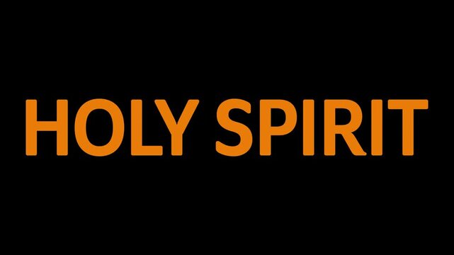 Pentecost Short Quotes Minimal Text. Holy Spirit Fire Christian Typography Design