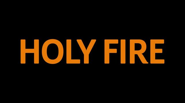 Pentecost Short Quotes Minimal Text. Holy Spirit Fire Christian Typography Design