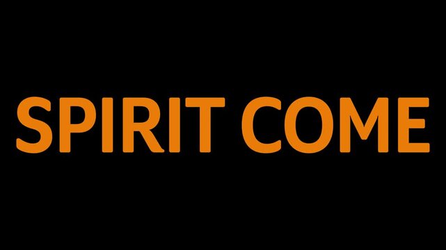 Pentecost Short Quotes Minimal Text. Holy Spirit Fire Christian Typography Design