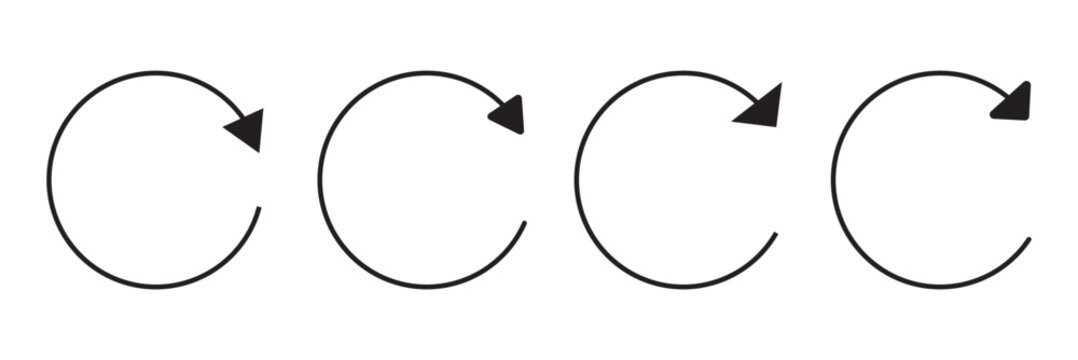 Refresh icon logo design. Reload sign and symbol. Update icon.