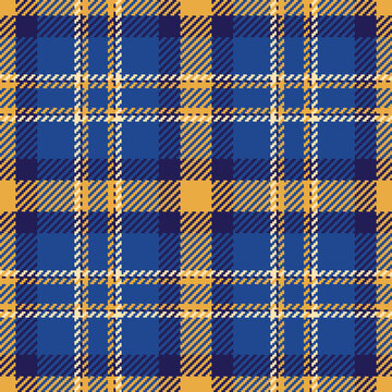 Elevate your designs with this classic blue and gold tartan plaid pattern. Featuring a timeless twill weave texture, its perfect for fashion, textiles, or elegant digital backgrounds.