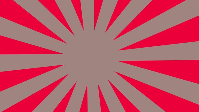 Abstract Red and Gray Sunburst Background with Radial Rays.