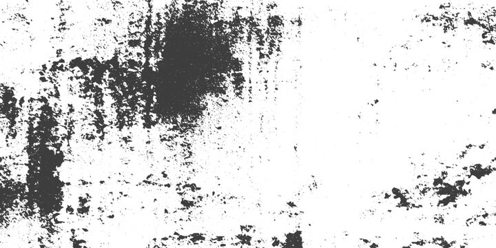 Distressed Black and White Grunge Texture Background with Grainy Splatter and Weathered Vector Overlay