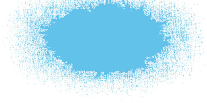 Blue abstract Christmas background featuring a frozen winter frame of snowflakes and icy frost patterns for a holiday card decoration