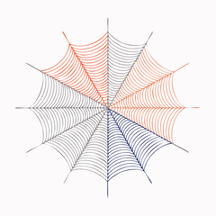 Fototapeta premium Abstract Spider Web Design with Gradient Colors