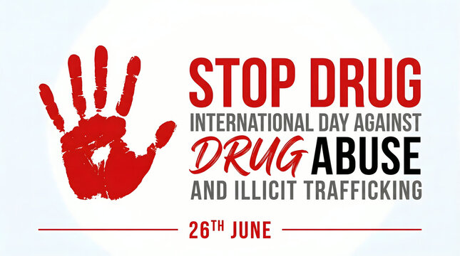 Stop drug abuse and illicit trafficking poster