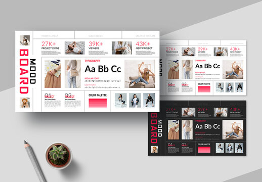 Mood Board Template Layout
