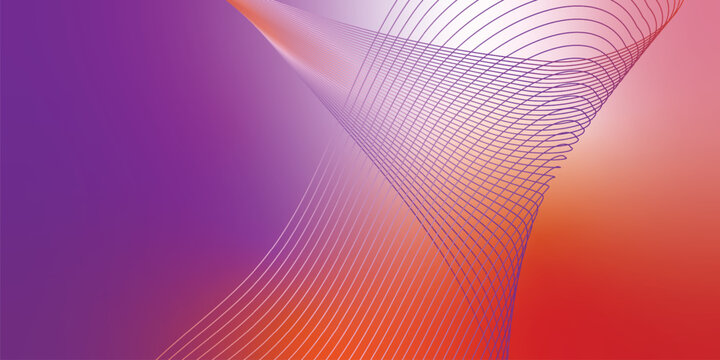 Abstract colorful  orance whtie wave background with flowing gradient lines in blue and pink creating a modern technology style wallpaper design