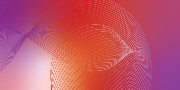 Abstract colorful  orance whtie wave background with flowing gradient lines in blue and pink creating a modern technology style wallpaper design