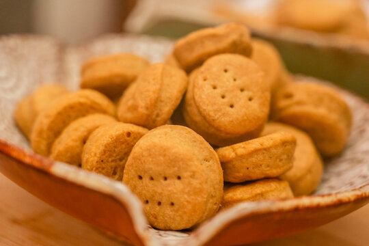 typical Mallorcan sailor biscuits "galletes d Oli", Manacor, Mallorca, Balearic Islands, Spain