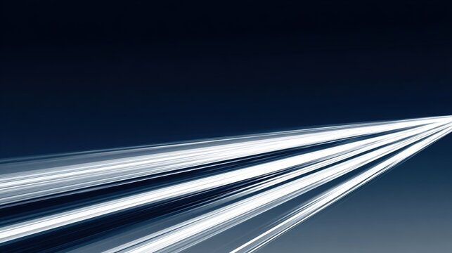 velocity. Multiple sleek, diagonal parallel lines speeding from the corner of the frame. mobility guides, transit brochures, designed for transport & logistics marketing, used by chefs.