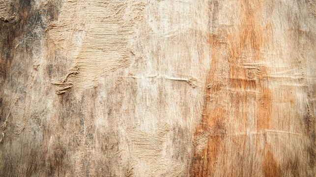 sandpaper. Rough wood texture showing sandpaper marks and wood dust in workshop. safety posters, maintenance manuals, designed for industrial assembly lines and welding operations.