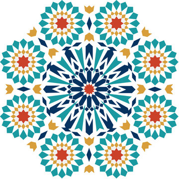Blue mandala design