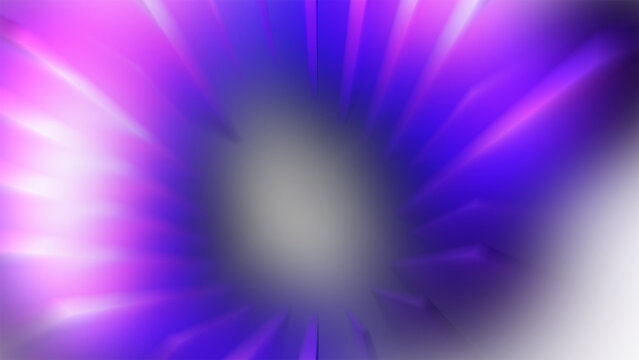 Abstract Radial Motion Blur Transparent PNG with Purple Neon Rays