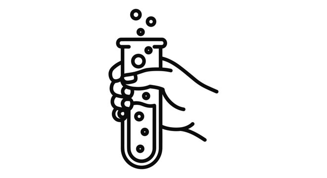 Hand Holding Test Tube