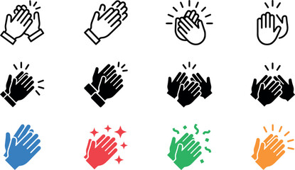 Obraz premium Celebrating victory hands clapping a symbol of international soccer tournament excitement