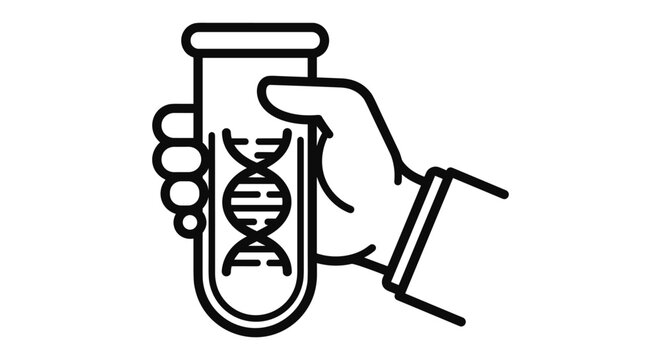 DNA Helix in Test Tube