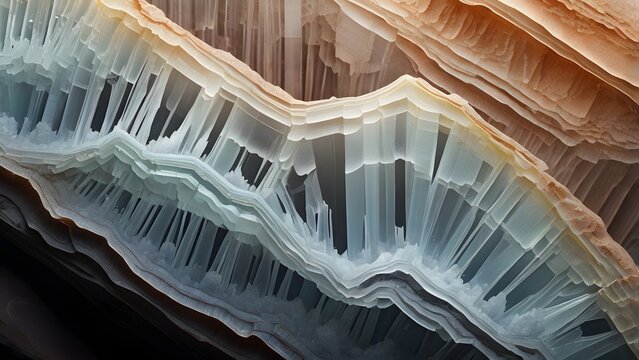 Layered agate stone macro texture natural pattern background