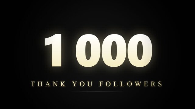 2k subscribers and followers countdown. Luxury Champagne First Thousand Followers Screen