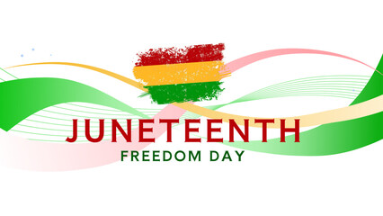 Juneteenth freedom day - banner, poster, background - vector illustration © KR Studio