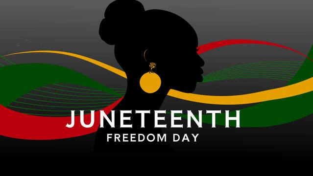 Juneteenth freedom day - banner, poster, background - vector illustration