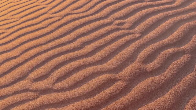 Romantic colorful sunrise over the sand dunes in Sahara desert