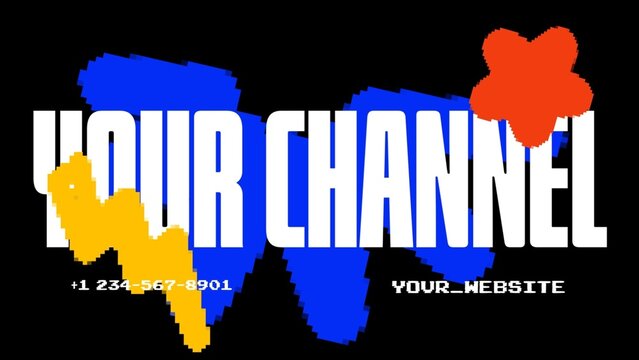Pixel Party Typographic Intro
