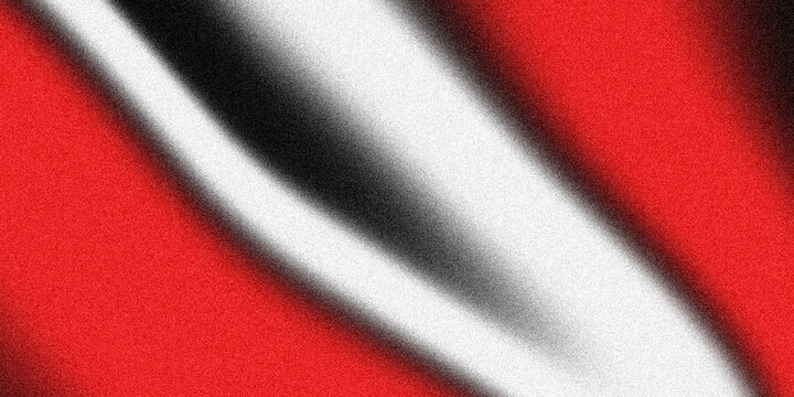 Abstract grainy gradient, red and white diagonal noise texture for modern wallpaper, poster, banner backdrop