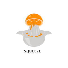 Fototapeta premium Squeeze Lemon Citrus Juicer Cooking