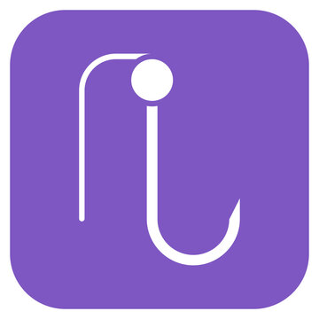 Fish Hook Icon Style