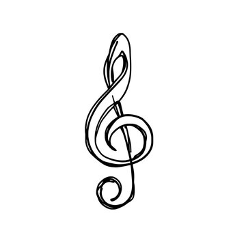 Bass clef icon logo design. F-clef sign and symbol. Bass clef icon. Music notation and sound design element.