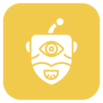Cyclop Monster Icon Style