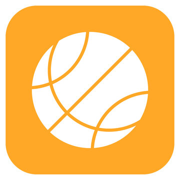 Basketball icon style