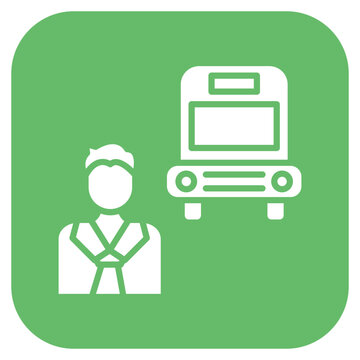 Bus Driver icon style