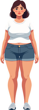 donna in varie pose illustrazione in costume da bagno in biancheria intima o vestita vettoriale