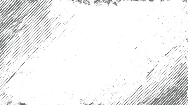 Grayscale distressed diagonal line pattern overlay with speckle texture and grunge border background