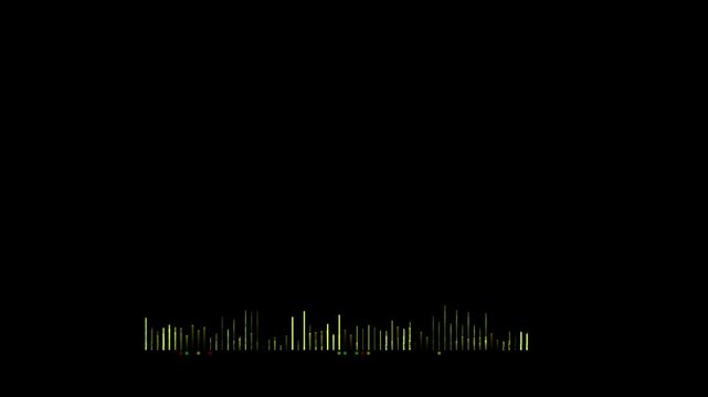 Oscillating bar audio epectograph,