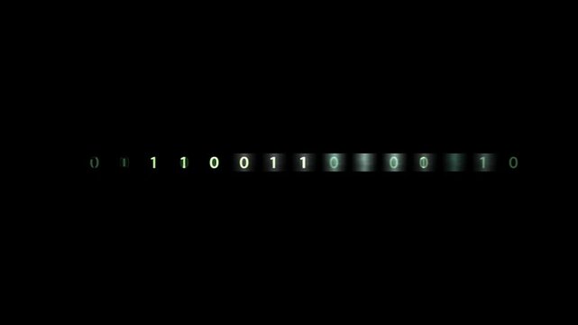 Long sequence of binary numbers, shifting in a cyclical sequence