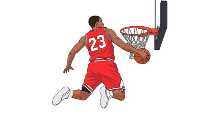 Basketball Player Dunking Slam Dunk © Hantu