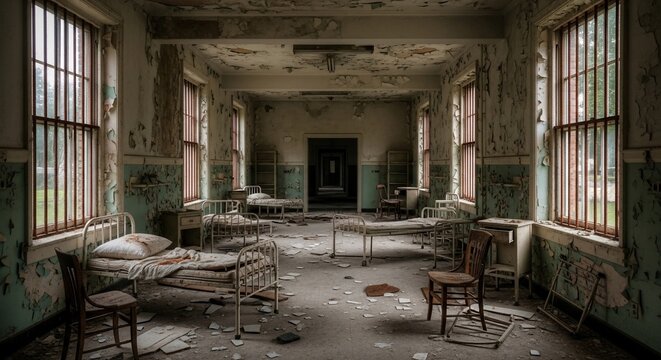 Abandoned hospital interior