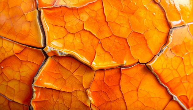 Abstract cracked orange surface texture