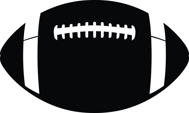 American football illustration a black and white sports emblem
