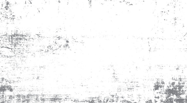 White background with distressed grey textured overlay and scattered small dots grunge