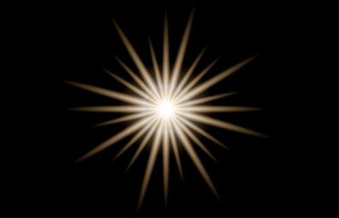 Fototapeta premium Radiant starburst a brilliant explosion of light and energy in a dark void
